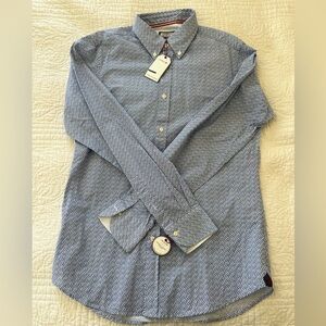 Cremieux Blue Floral/Geometric Button Down Shirt